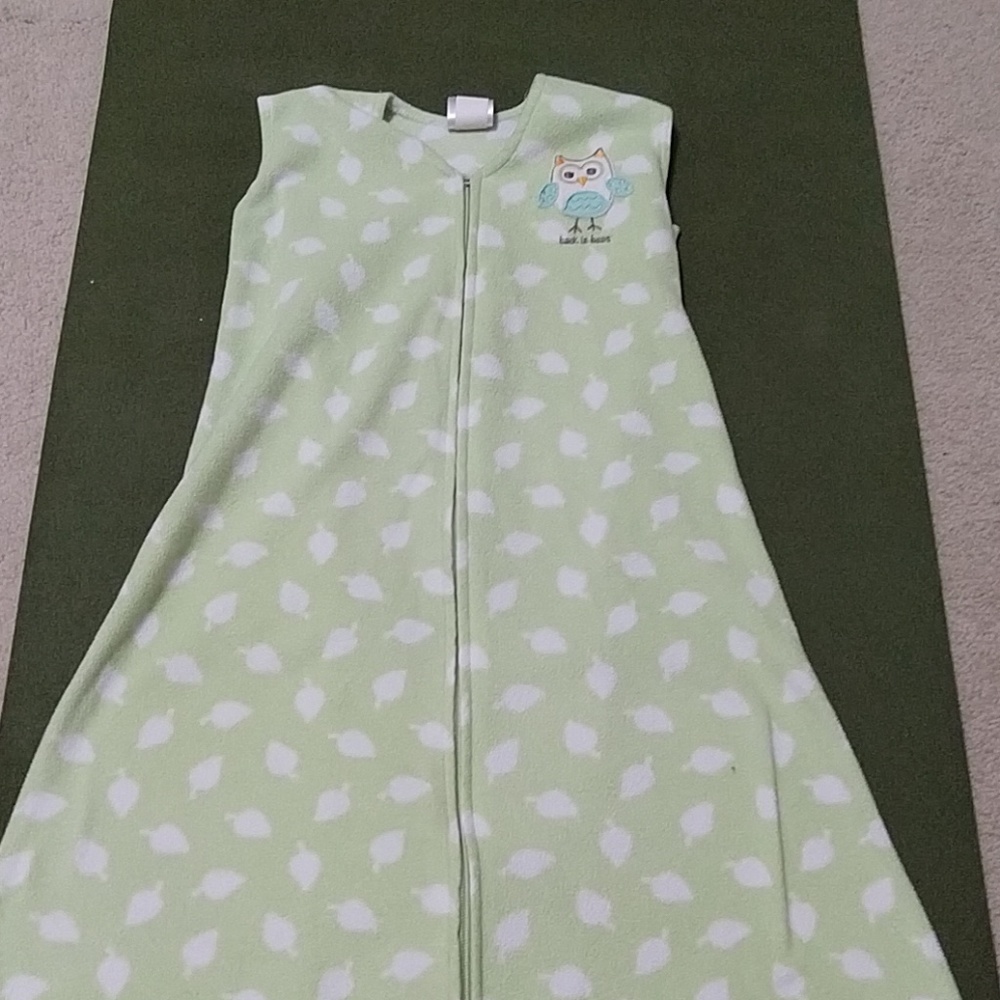 Green fleece sleepsack